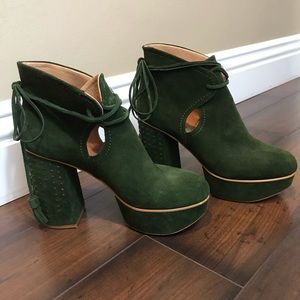 free people green boots!